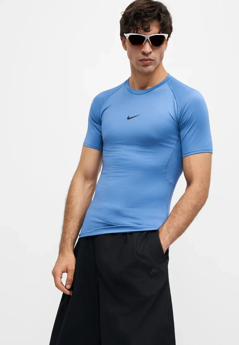 Облегающая майка Nike Performance, Indigo Storm/Black — фото 4