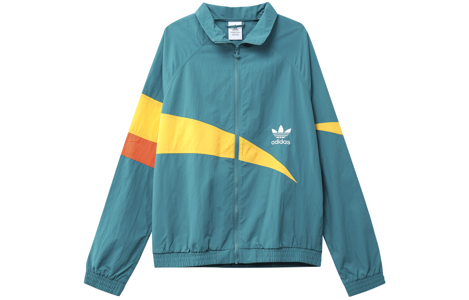 

Adidas Originals Трек-куртка Ts для мужчин, Water Duck Green, воротник стойка, умеренная посадка