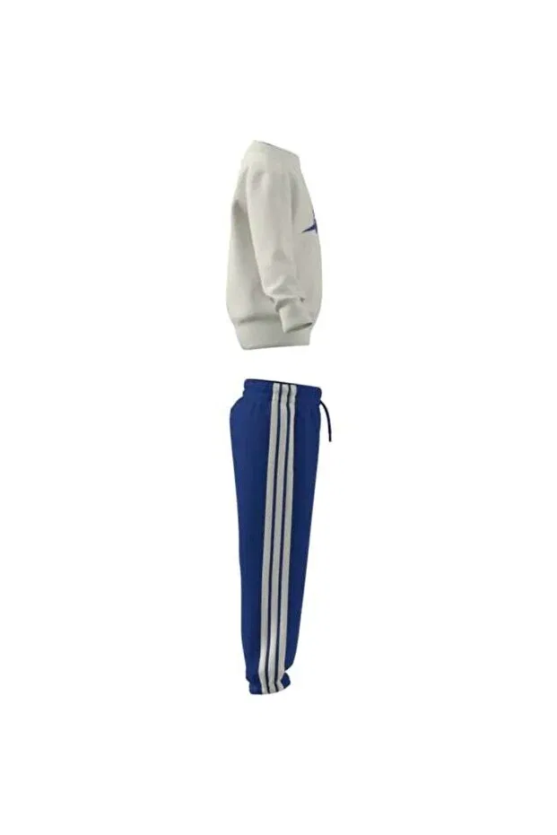 Детский спортивный комплект для мальчиков с принтом Adidas, Off White — фото 4