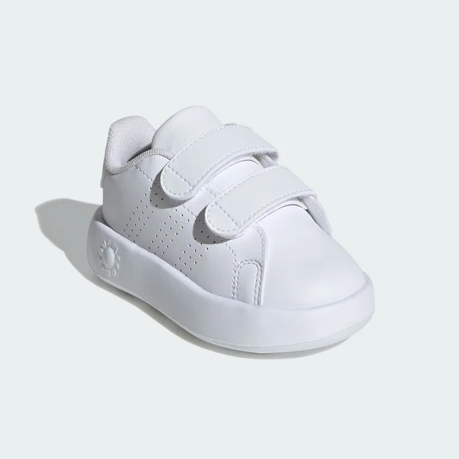 Кроссовки детские с синтетическим верхом Sportswear ID5283 Advantage Shoes Kids adidas, Бело-серый — фото 3