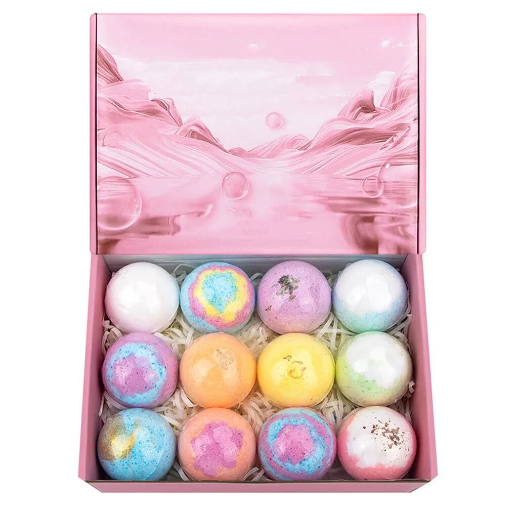 Набор бомбочек для ванны Handmade Bath Bombs, 12 шт, IOIUSKKU, 1 кг — фото 4