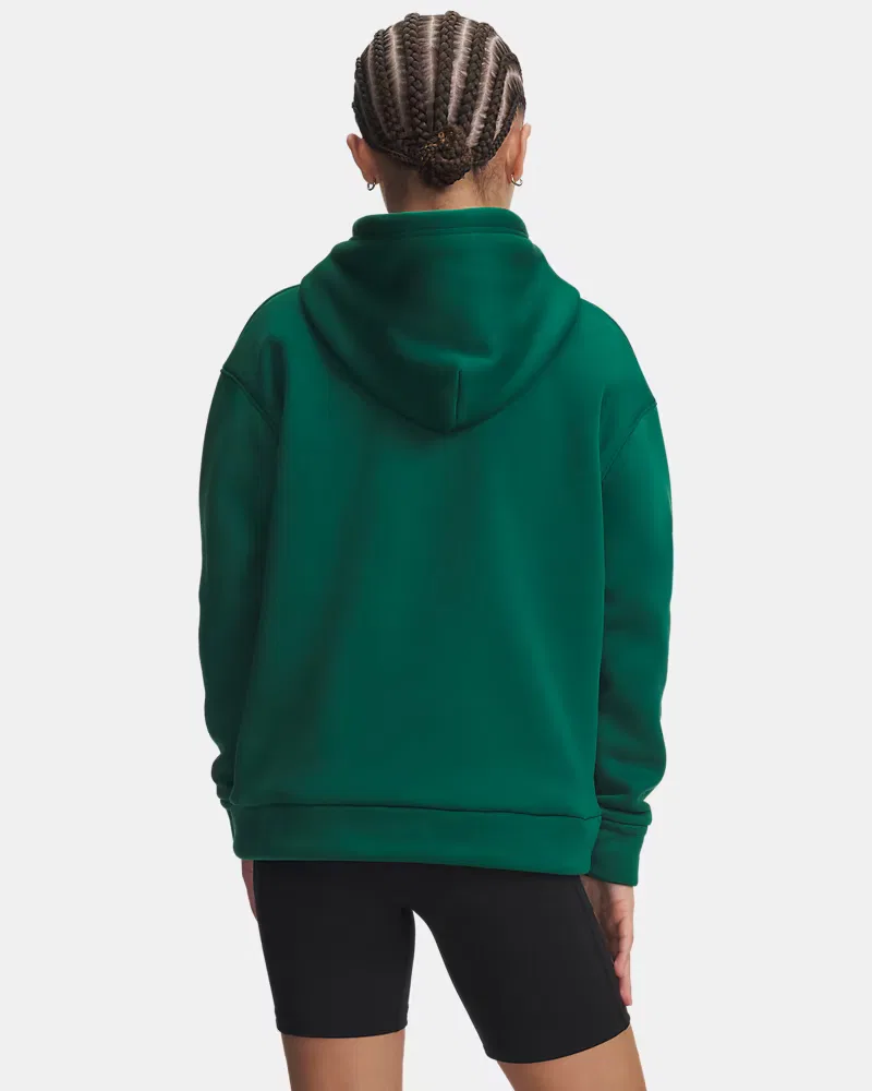 Детское худи с начесом и кенгуру-карманом Armour Fleece UnderArmour, Campus Ivy — фото 2