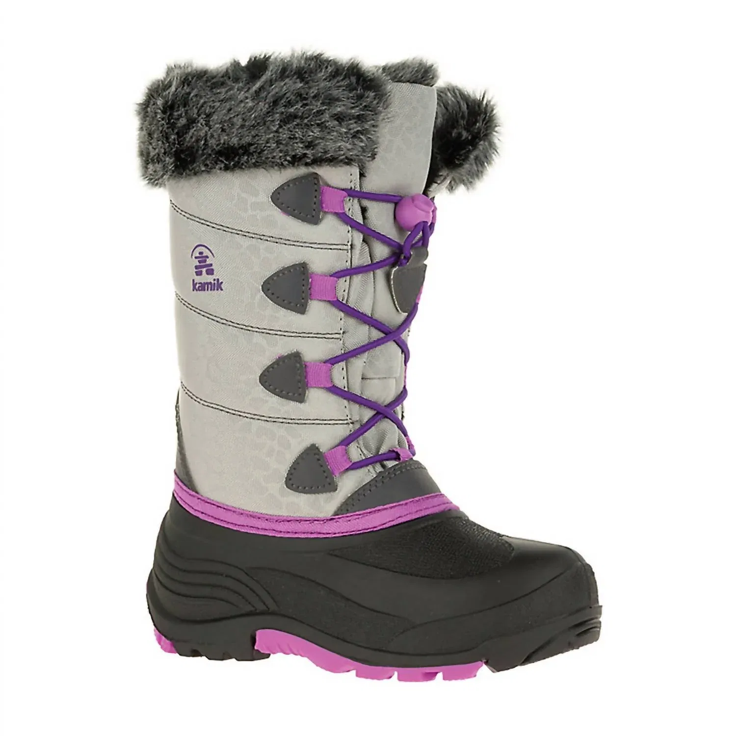 Детские зимние ботинки водонепроницаемые Snowgypsy 3 Boot kamik, Gray