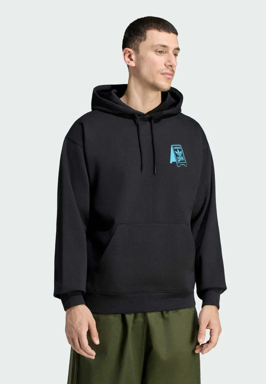 Фудтрак в высоком разрешении - толстовка Adidas Originals, Black — фото 2