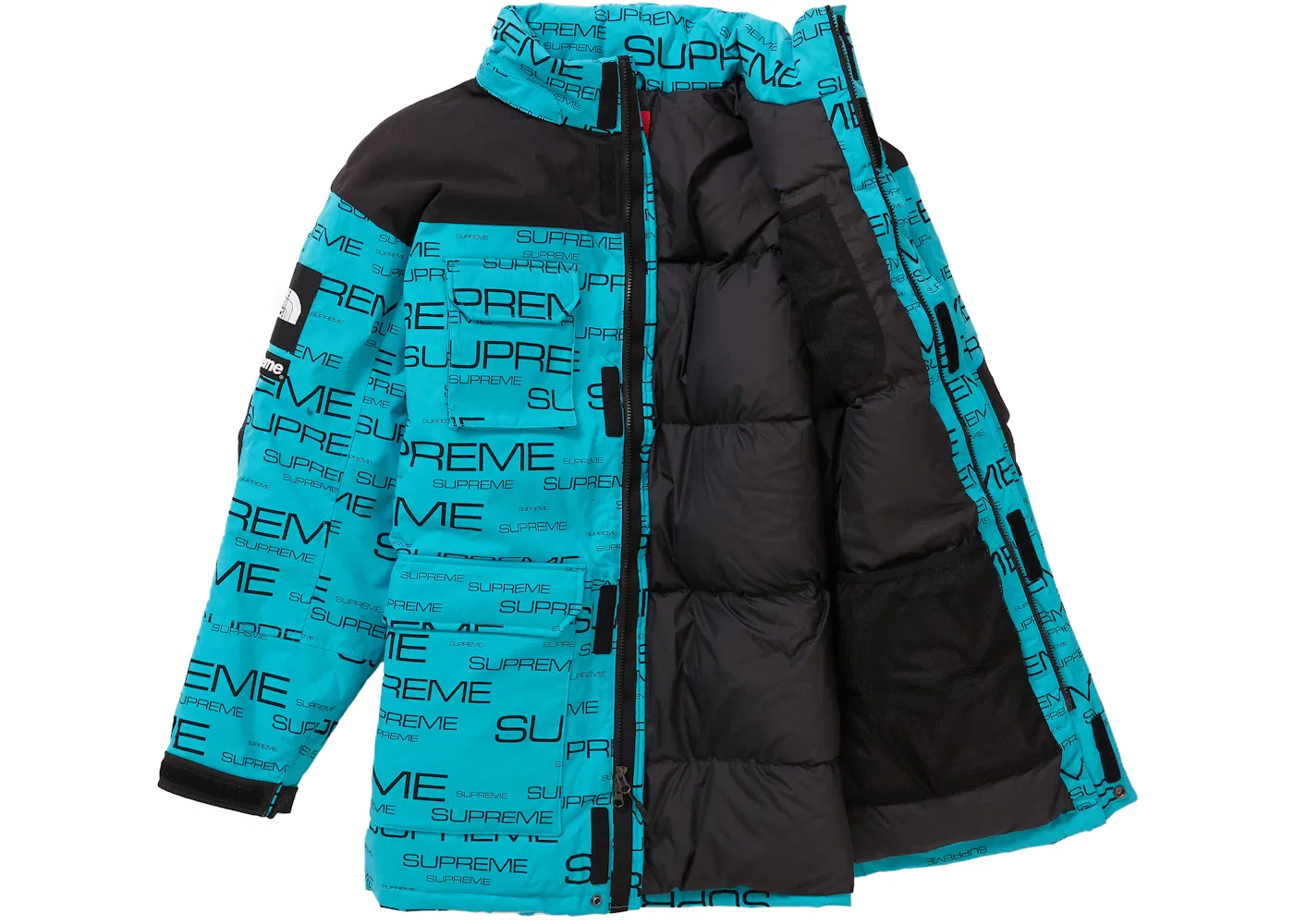 Мужская куртка-парка с принтом Coldworks 700-Fill Down Parka Supreme, Teal — фото 2