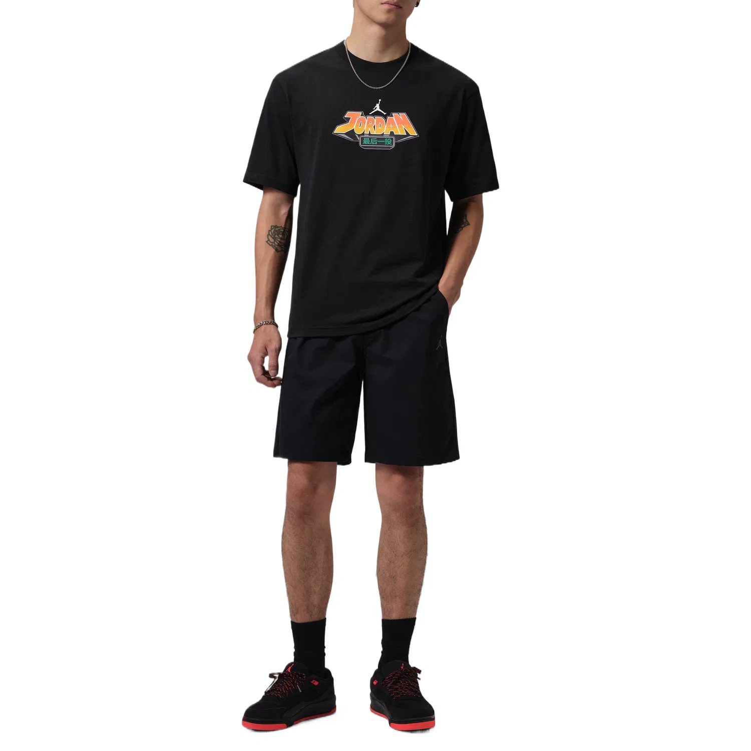 Мужская футболка с круглым вырезом Black Jordan — фото 3