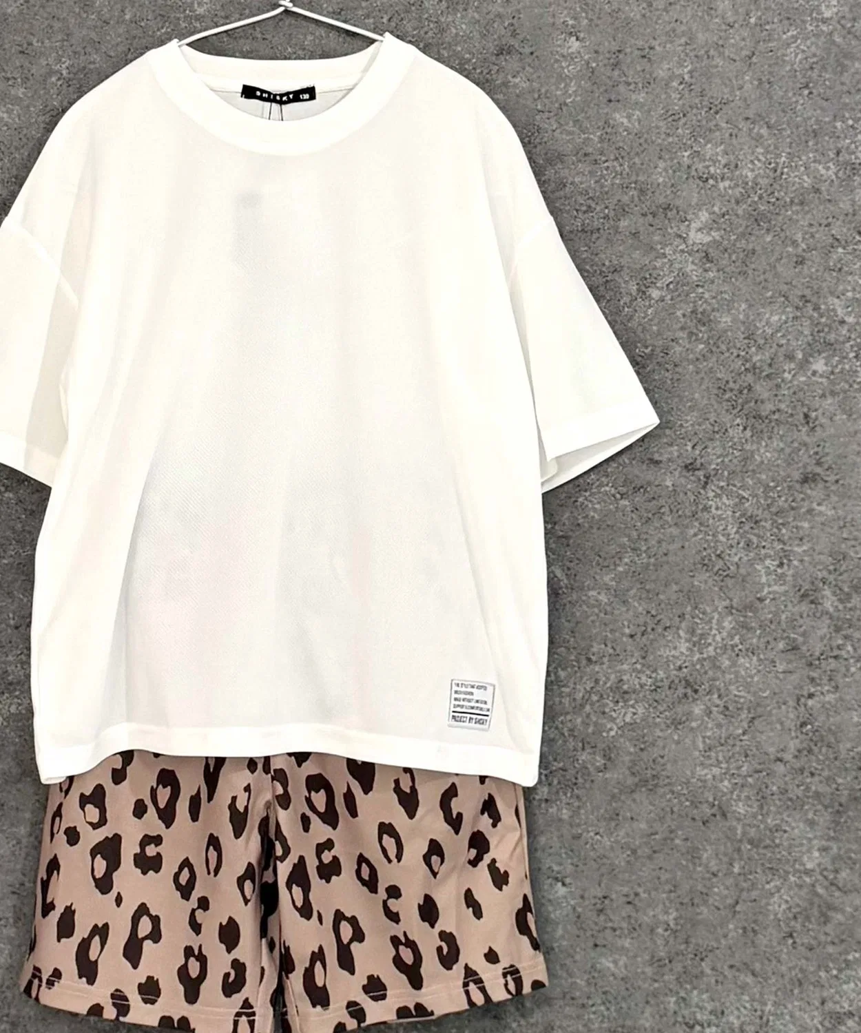 Детский комплект из джерси с принтом Oversize SHISKY, Off White
