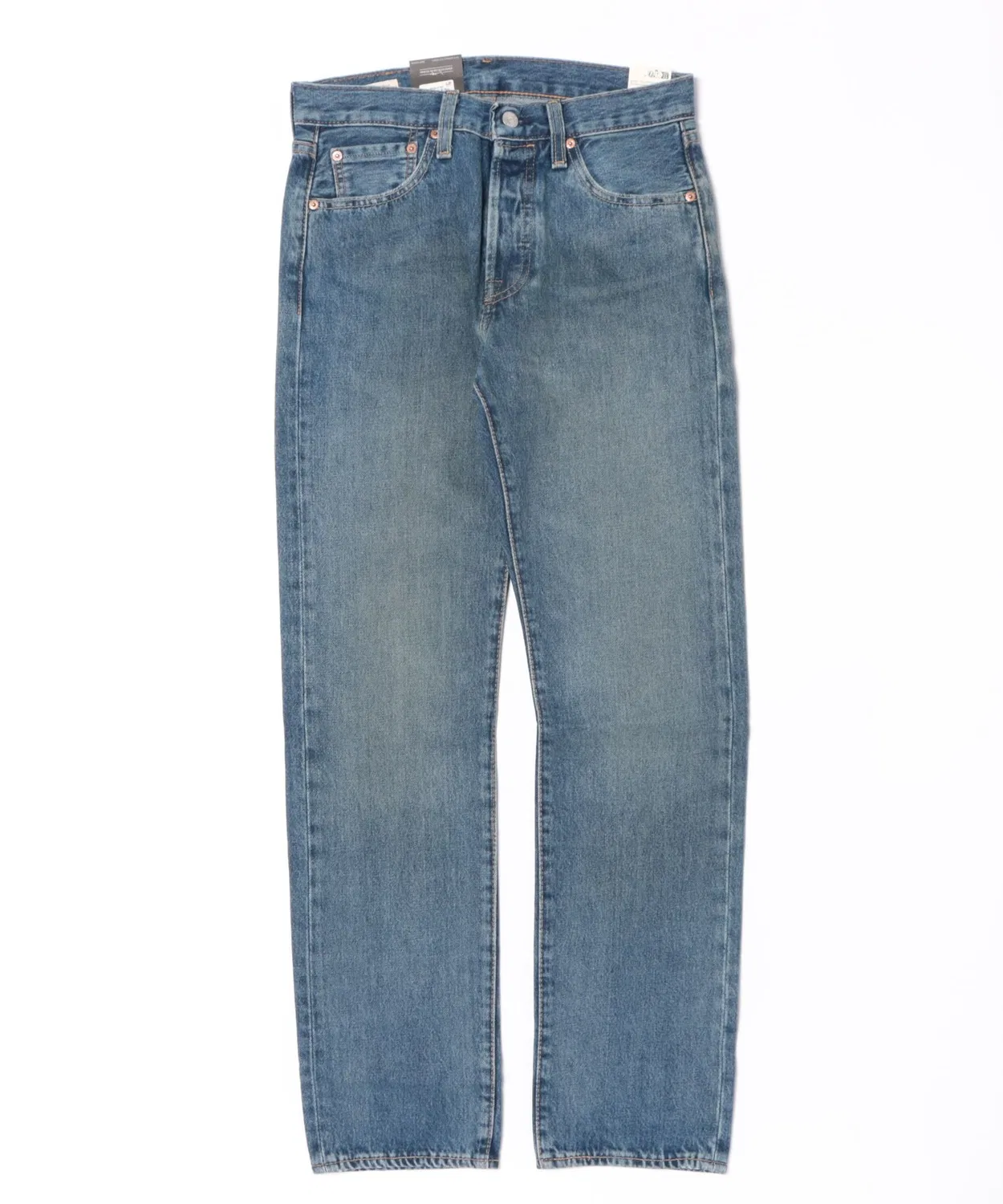 Джинсы прямого кроя с потертостями 501 Original Straight Antique Wash Levi's, Blue
