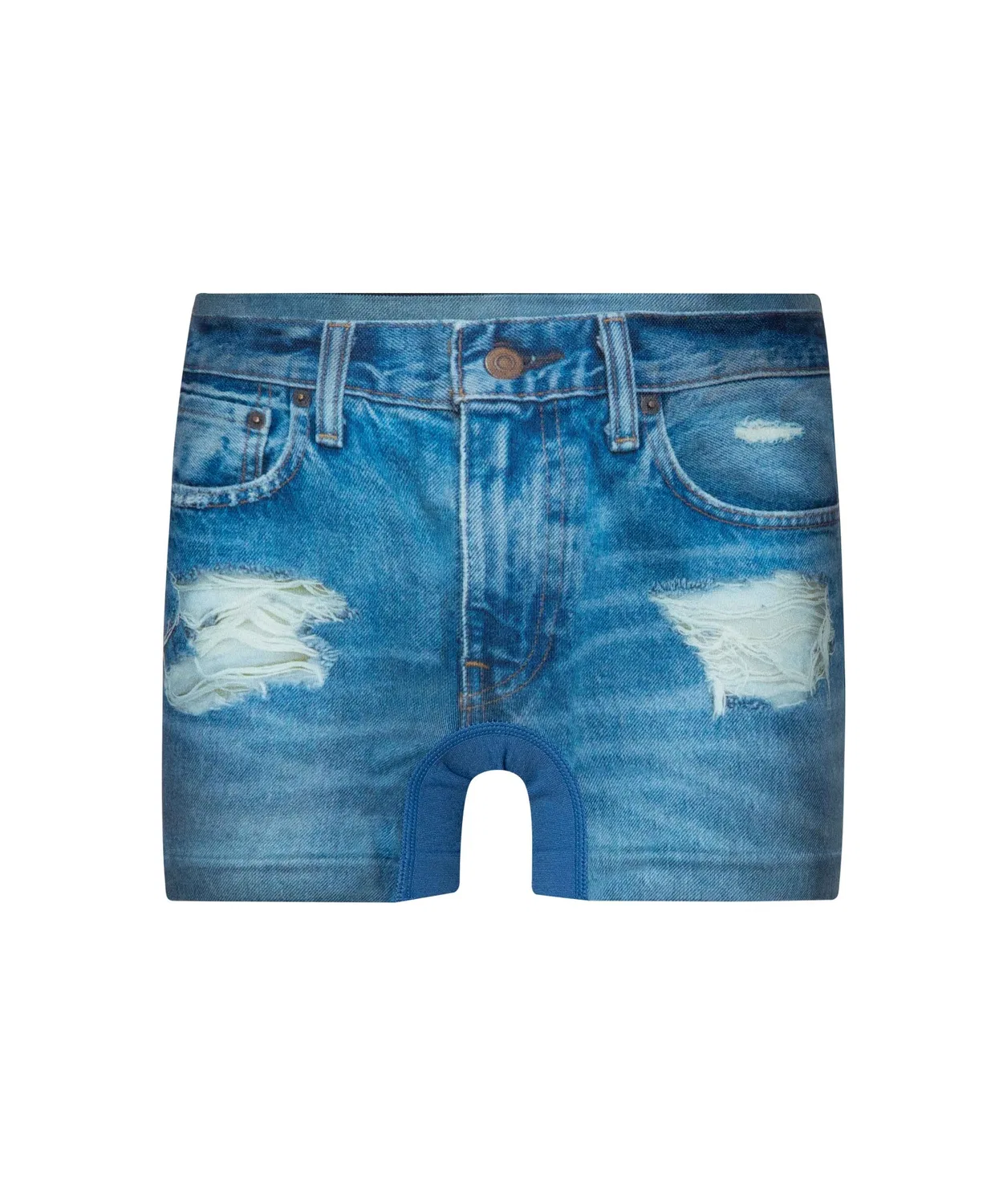 Детские трусы-боксеры с принтом, модель DENIM HIPSHOP, Клаш Индиго Деним