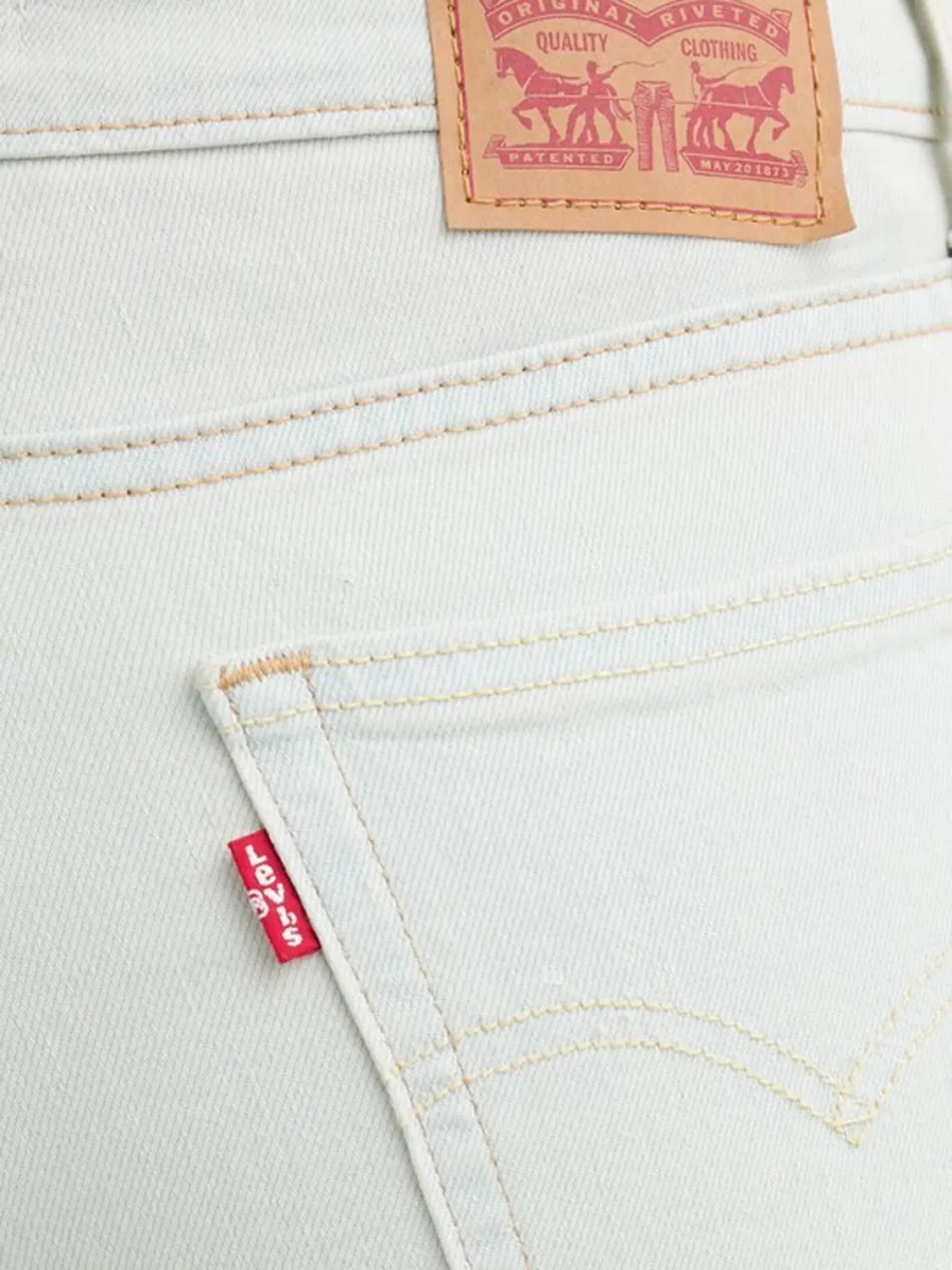 Джинсы 725 белые Levi's, белый — фото 2