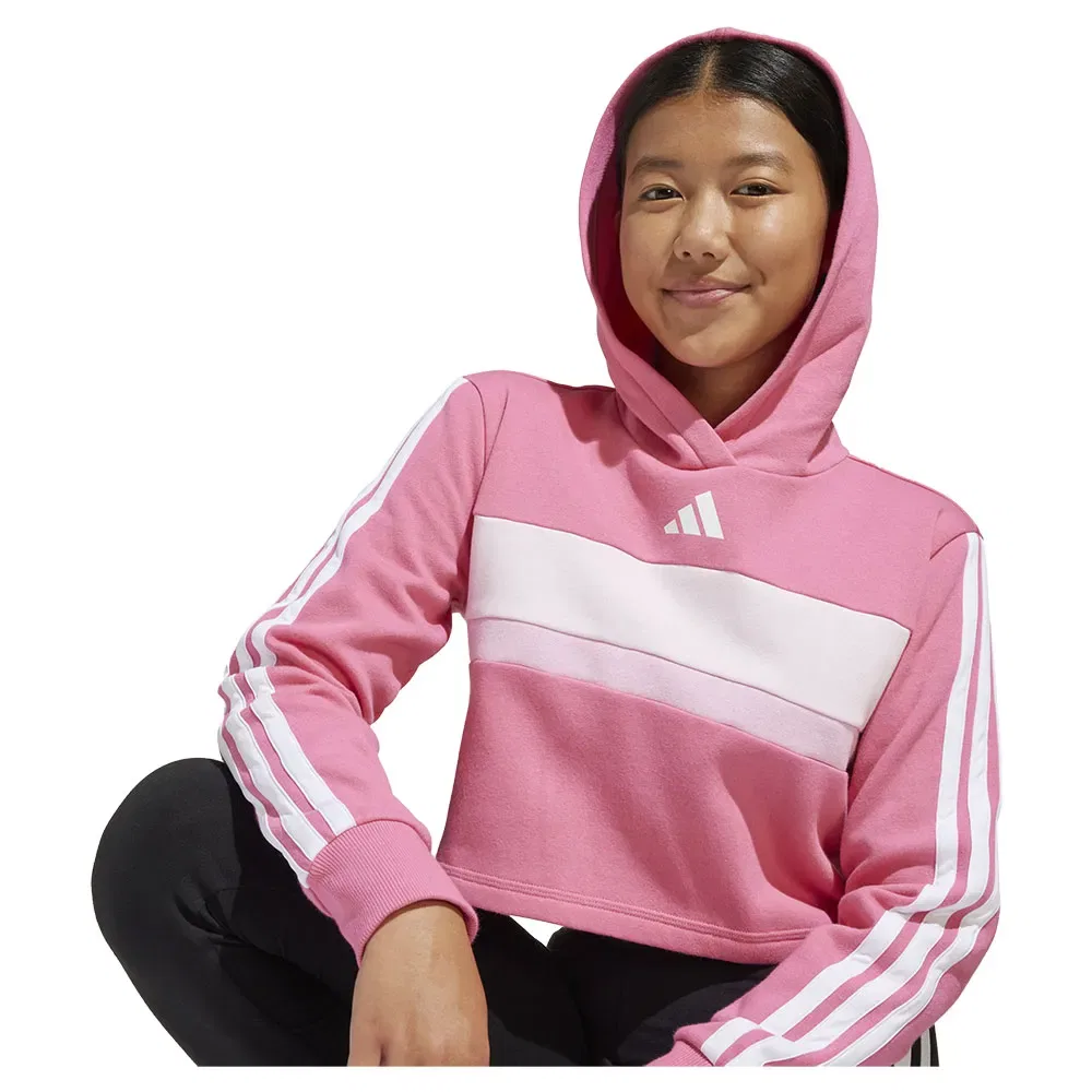 Спортивный костюм Adidas Seasonal Essentials Tiberio 3 Stripes Fleece Leggings, черный — фото 3
