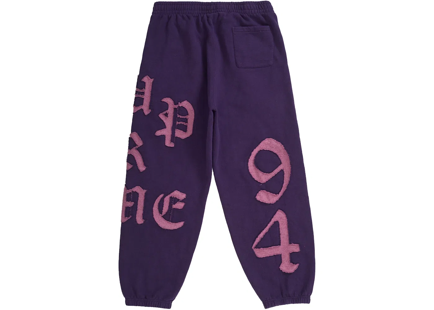 Мужские спортивные штаны с вырезами Supreme Sweatpant Purple — фото 3