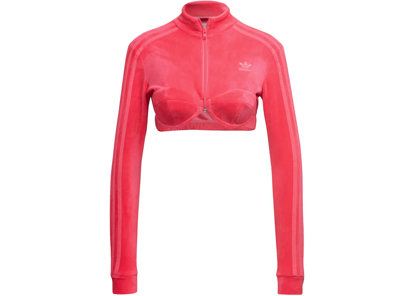 Женская футболка с длинным рукавом Adidas x Jeremy Scott Track Top, Solar Pink