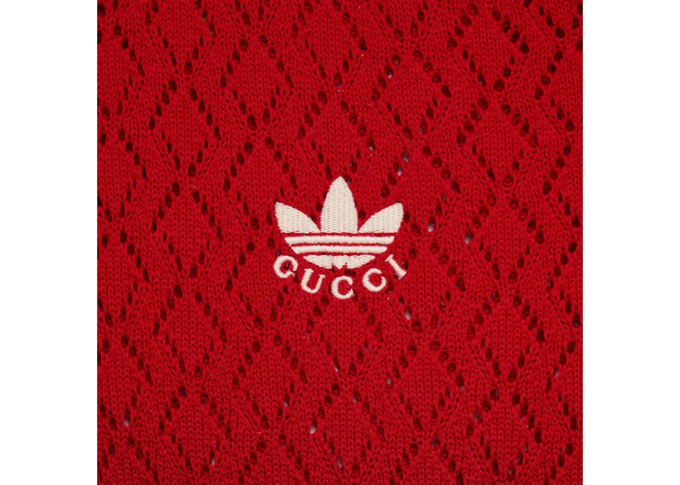 Женское поло Cotton Polo Gucci, Red — фото 2