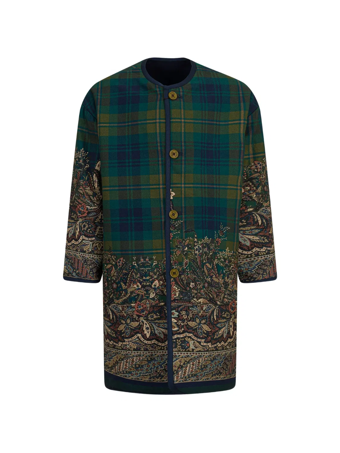 Двустороннее пальто Etro Kids, зеленый