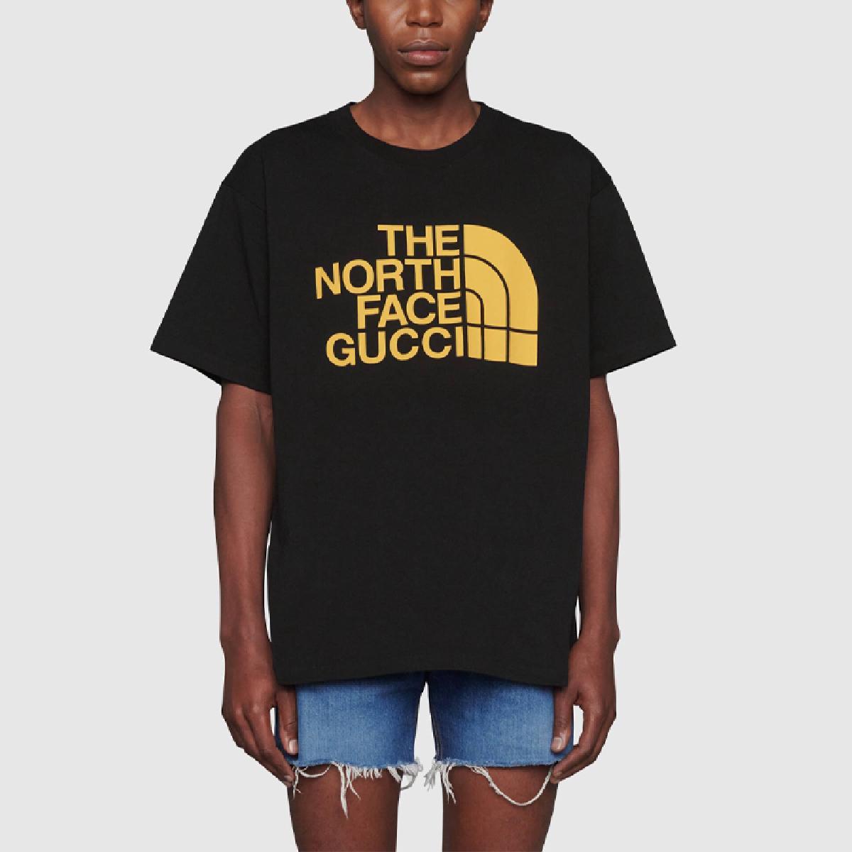 Футболка Gucci x The North Face Black Logo, черный
