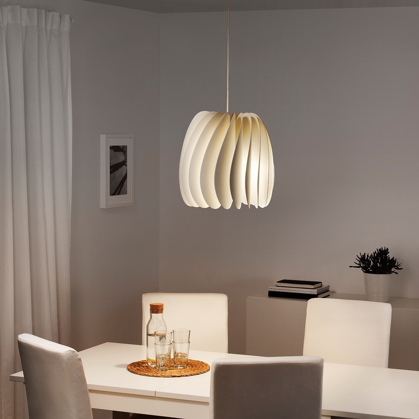 SKYMNINGEN  СКАЙМНИНГЕН Потолочный светильник, 42 см, белый IKEA — фото 4