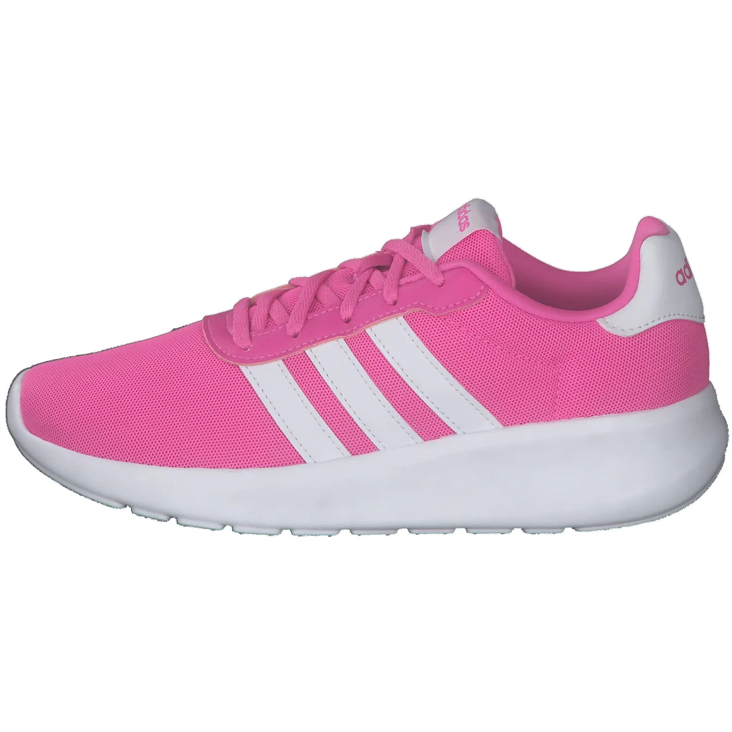 Детские кроссовки для мальчиков с принтом Lite Racer 3.0 Adidas, Pink Screaming Pink Ftwr White Core Black — фото 2