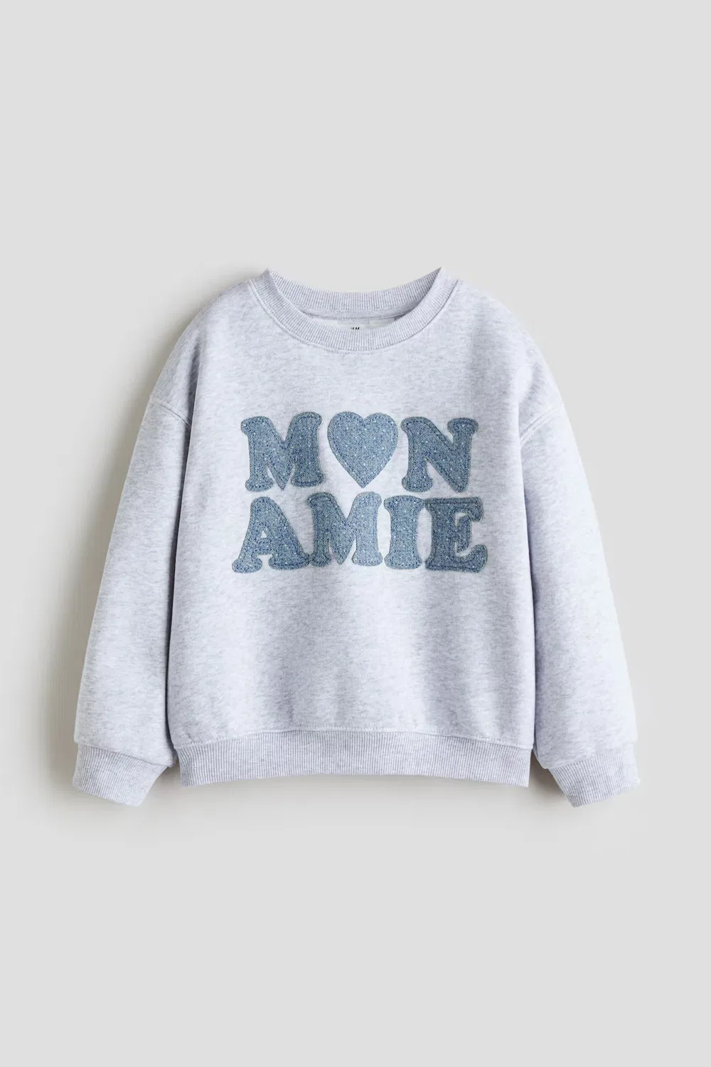 Толстовка с декоративным рисунком H&M, Hellgraumeliert/Mon Amie — фото 4