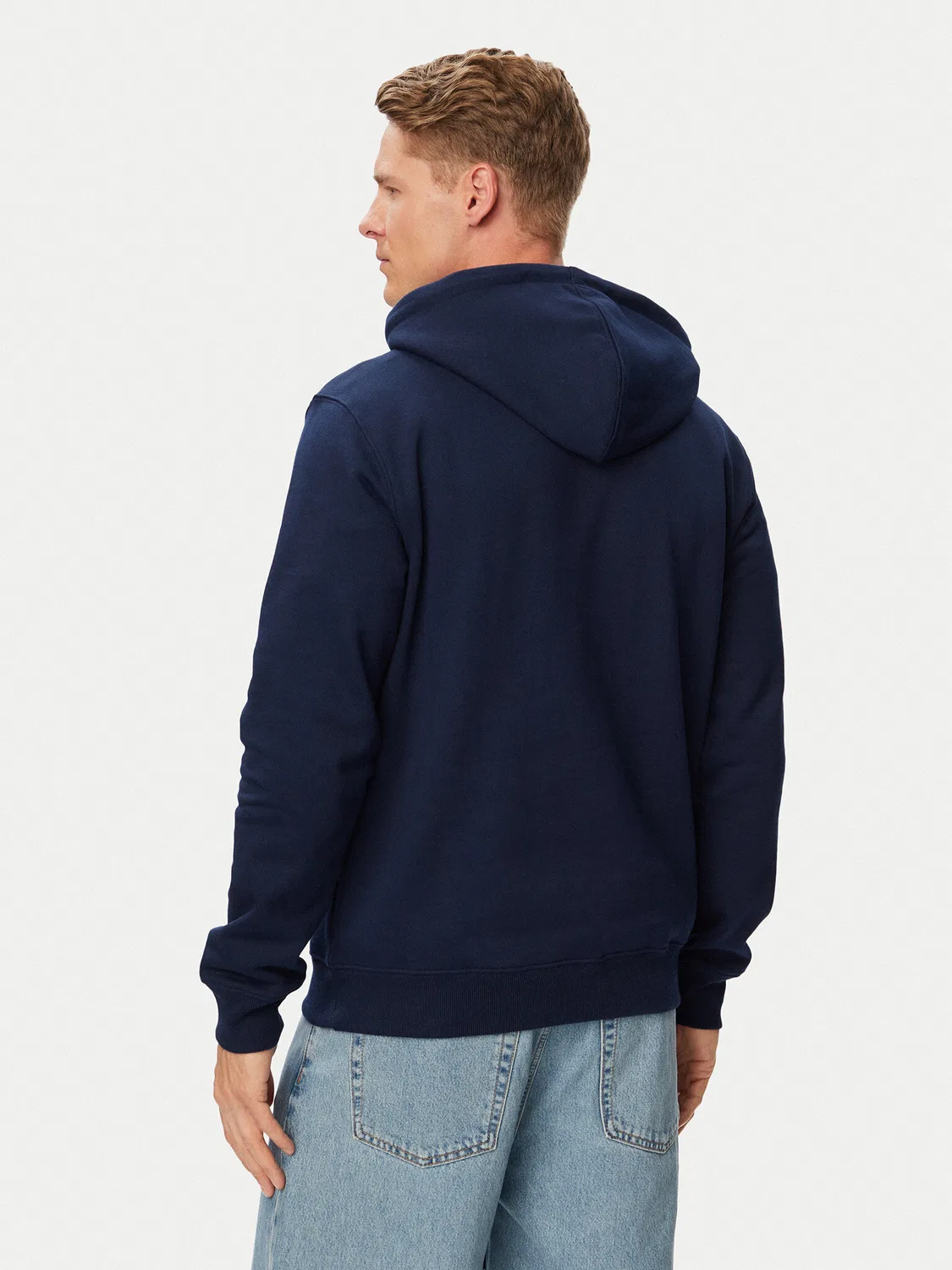 Мужская толстовка стандартного кроя Trefoil Essentials Adidas, синий — фото 3