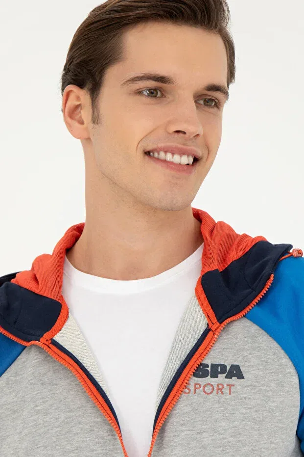 Мужской длинный кардиган на молнии U.S. Polo Assn., Dark Blue — фото 2