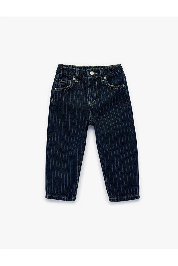 Детские джинсовые брюки для девочек скинни Koton, Dark Indigo — фото 2