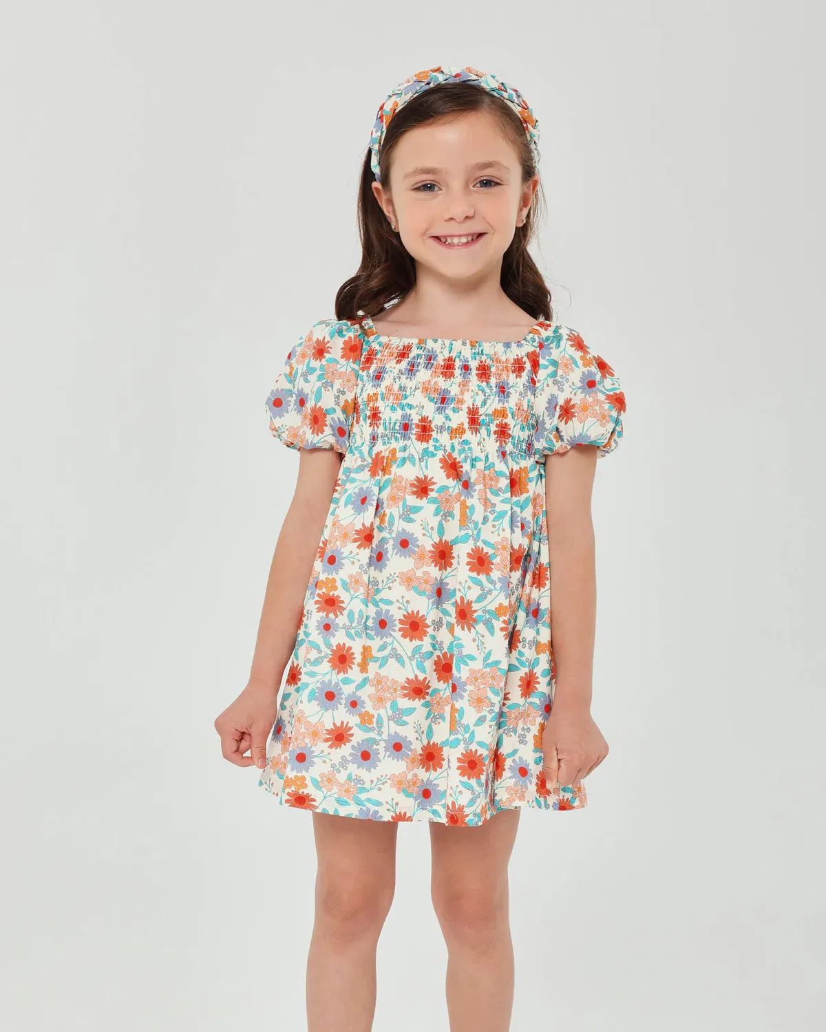 Детское платье для девочек с коротким рукавом Tutto Piccolo, Multicolor