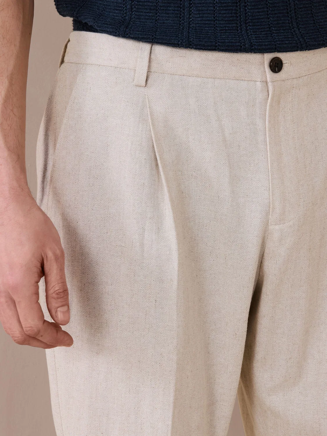 Брюки с эластичным поясом, Regular Tapered Fit, N. Premium Next, нейтральный — фото 4