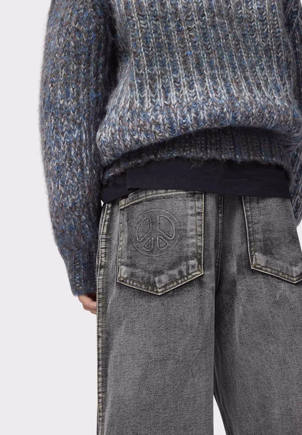 Аскио - джинсы свободного кроя Molo, Vintage Black Denim — фото 4