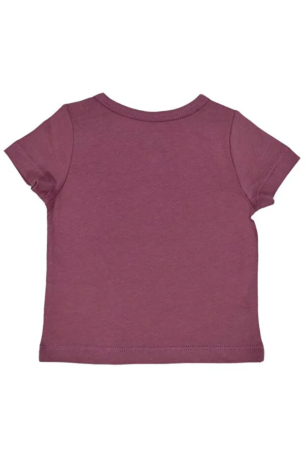 Детская футболка для девочек хлопковая Adventure baby girl Organickid, Pink — фото 2
