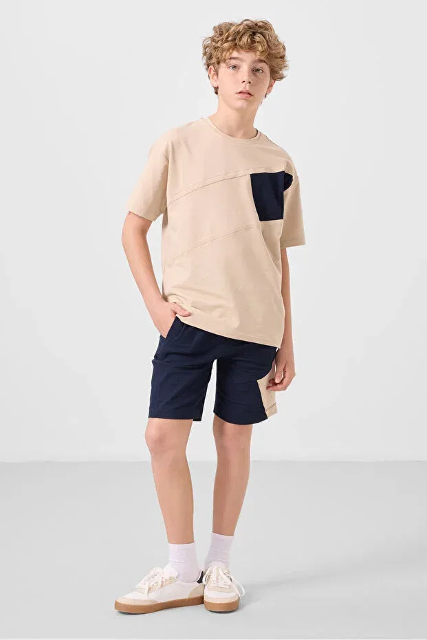Детский спортивный костюм для мальчиков хлопковый Tommy Life, Beige/Lacquer — фото 4