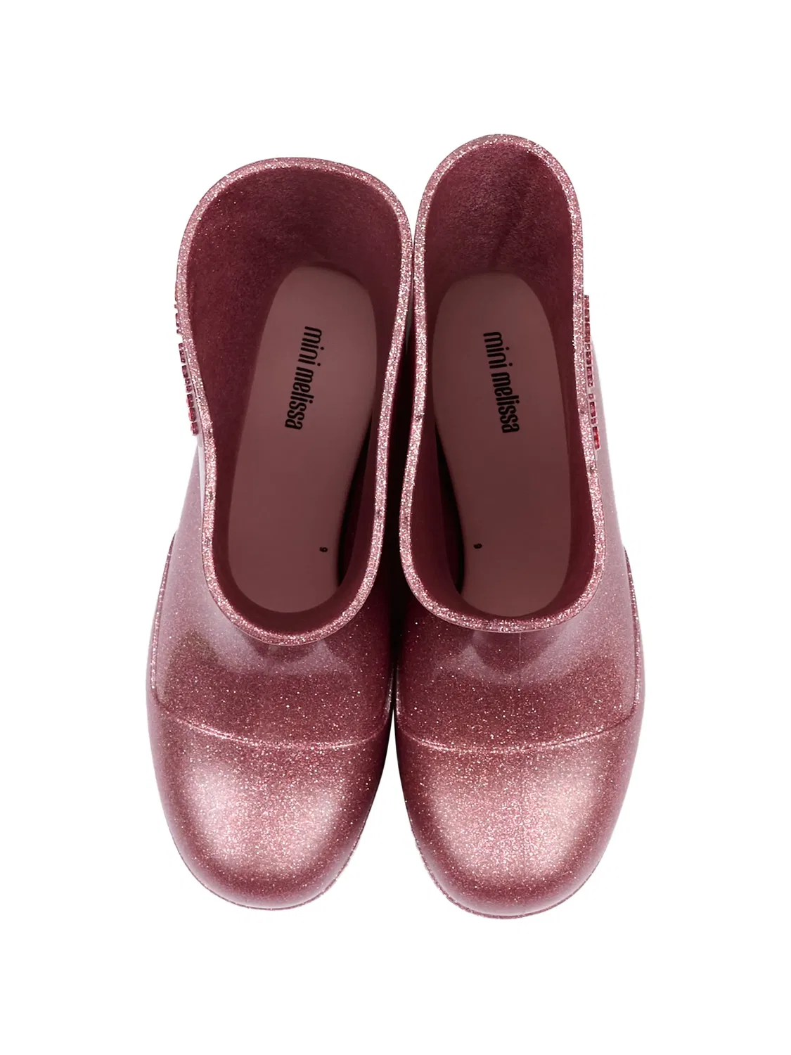 Резиновые сапоги Welly с блестками Melissa, розовый — фото 4