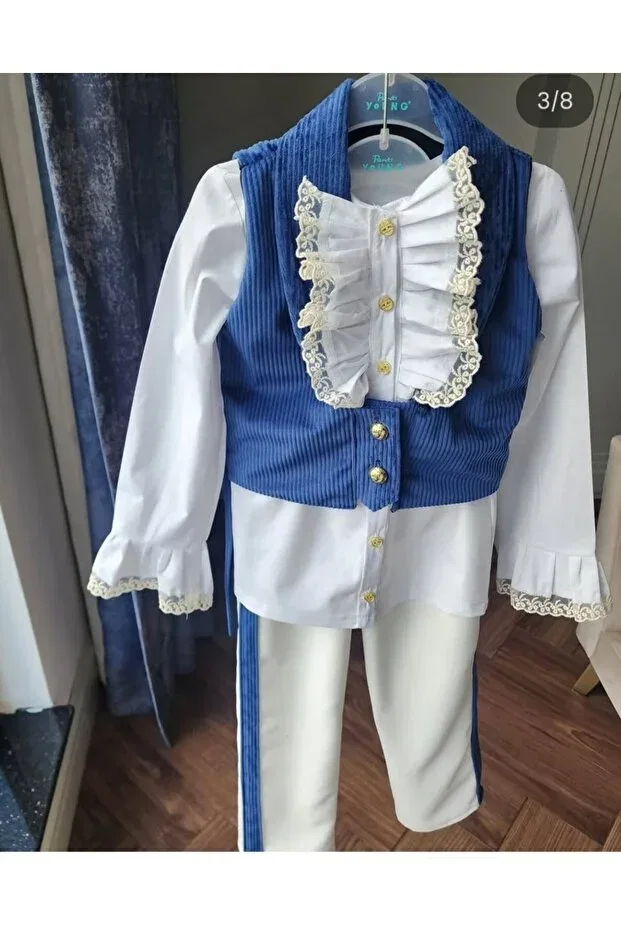 Детский жилет с длинным рукавом Tozpembebaby, Navy Blue — фото 3