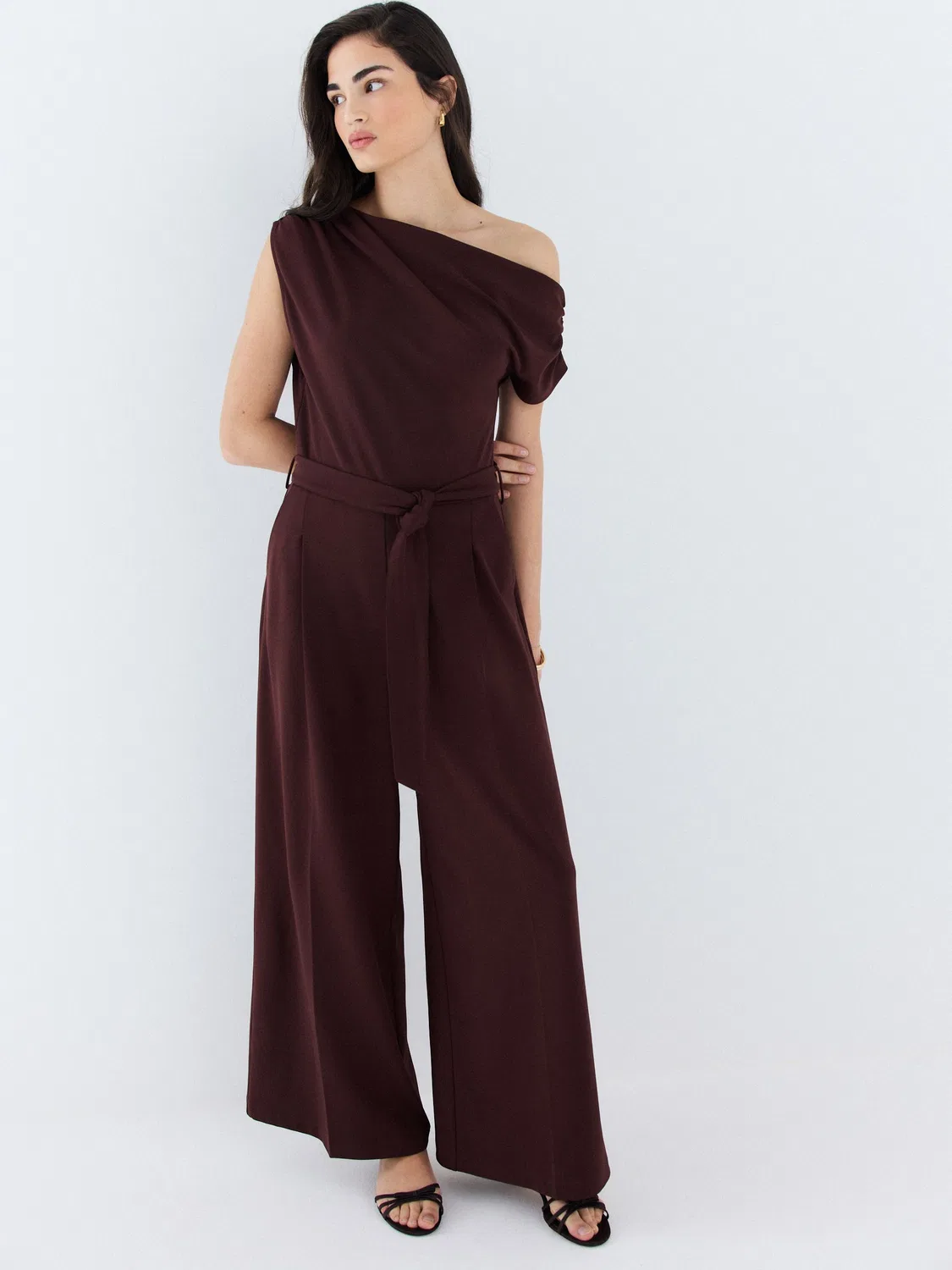 Комбинезон с драпировкой, Chocolate Brown Next
