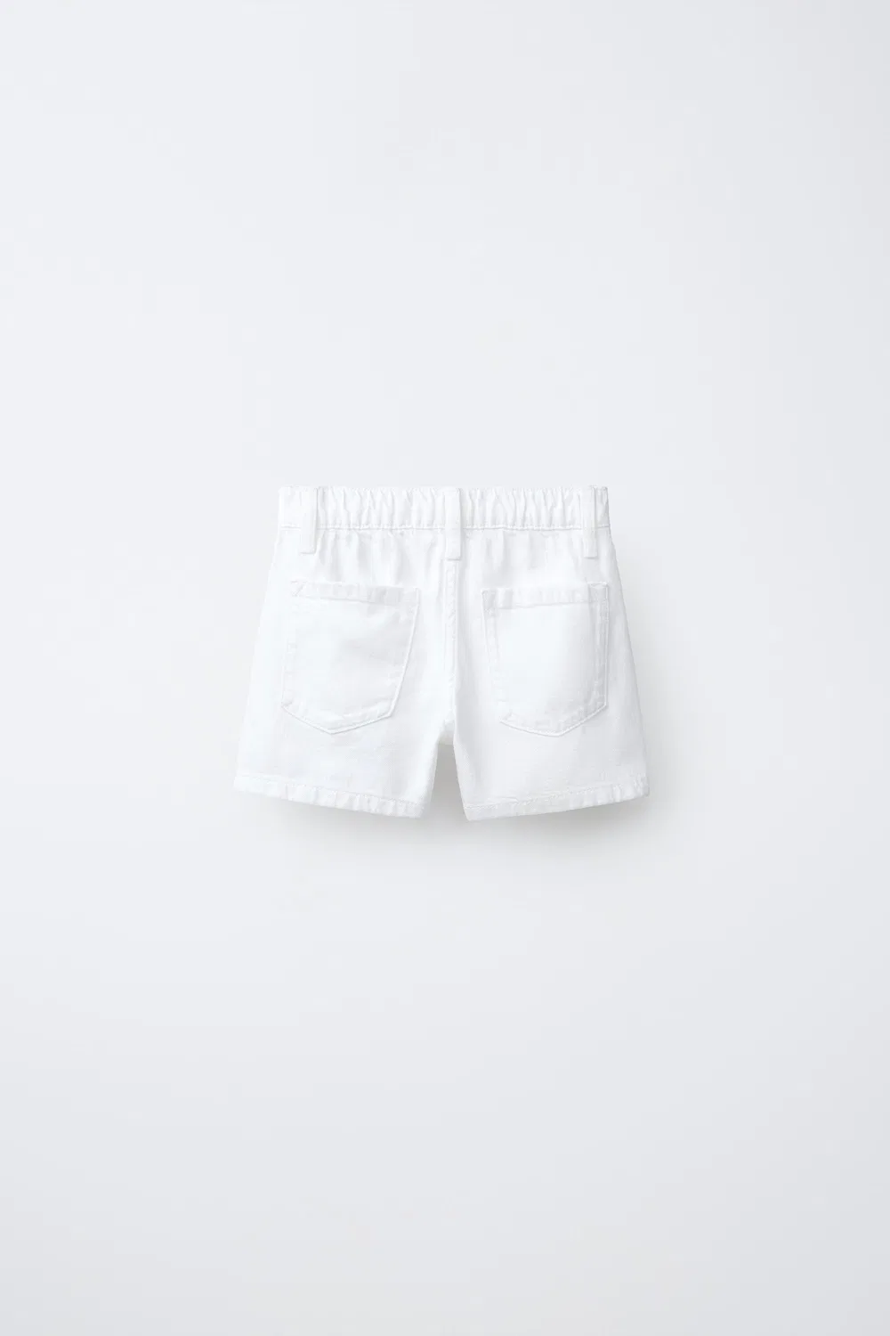 Джинсовая юбка-бермуда ZARA, White — фото 2