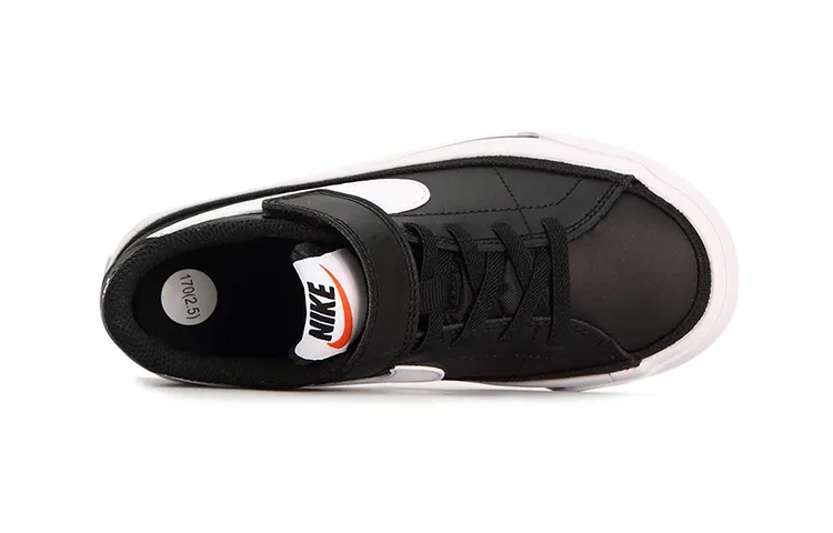 Детские кеды для мальчиков с классическим дизайном Court Legacy Nike, Black White — фото 4