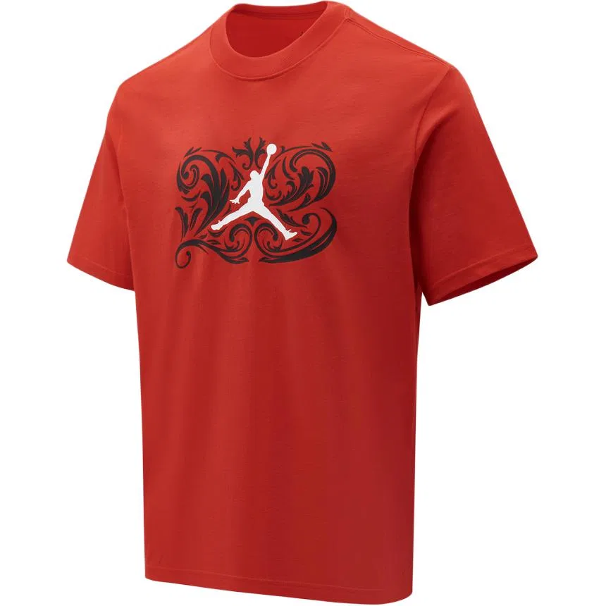 Мужская футболка с круглым вырезом, Red, Jordan
