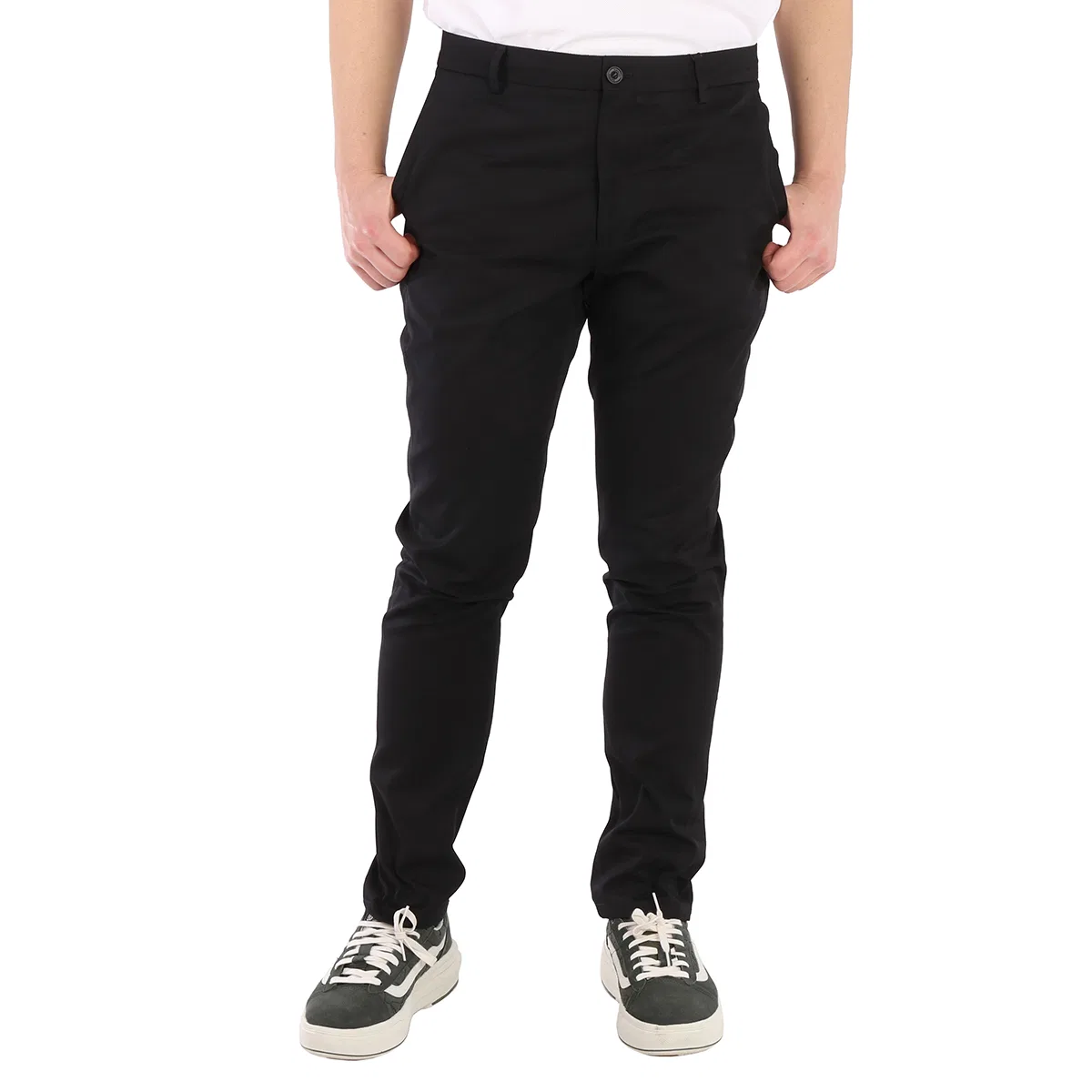 Брюки чинос с узким кроем Burberry, Black