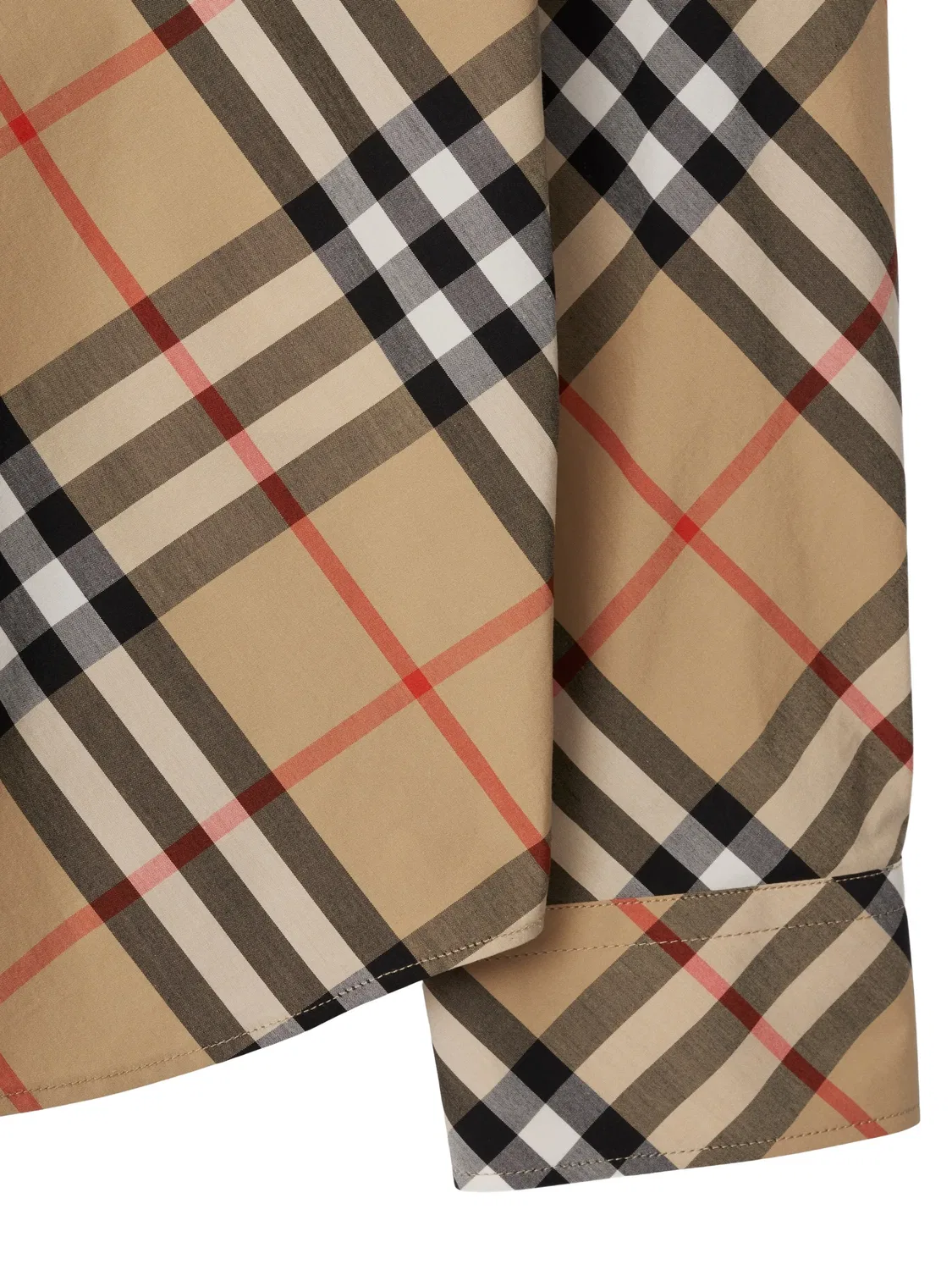 Burberry Рубашка свободного кроя из поплина - Нейтральные — фото 3