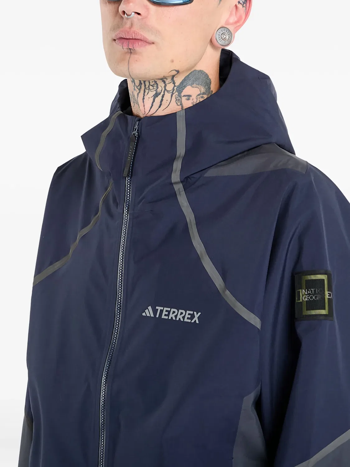 Куртка Climaproof с логотипом Adidas, синий — фото 2