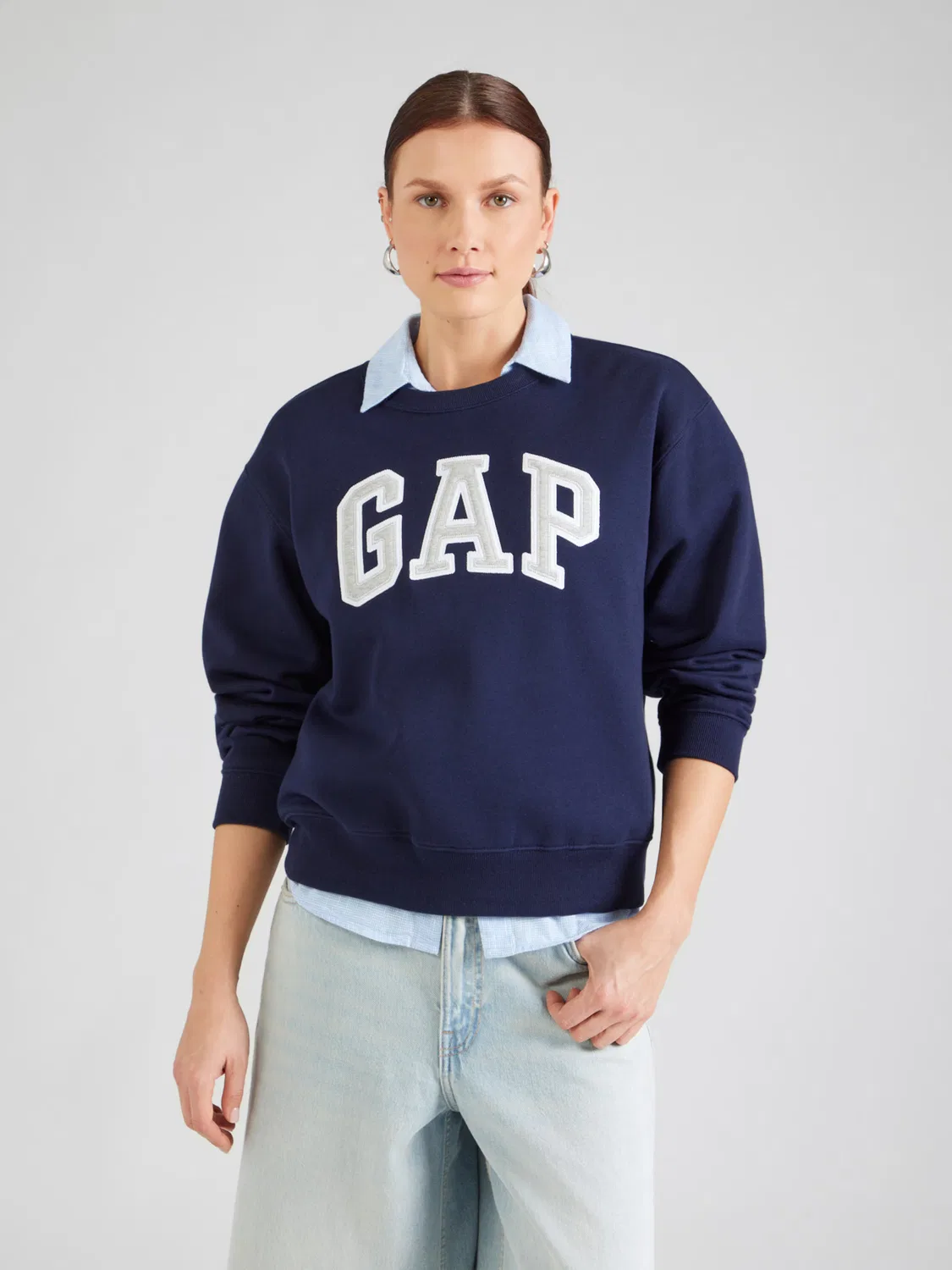 Толстовка Gap HERITAGE темно-синего цвета — фото 2