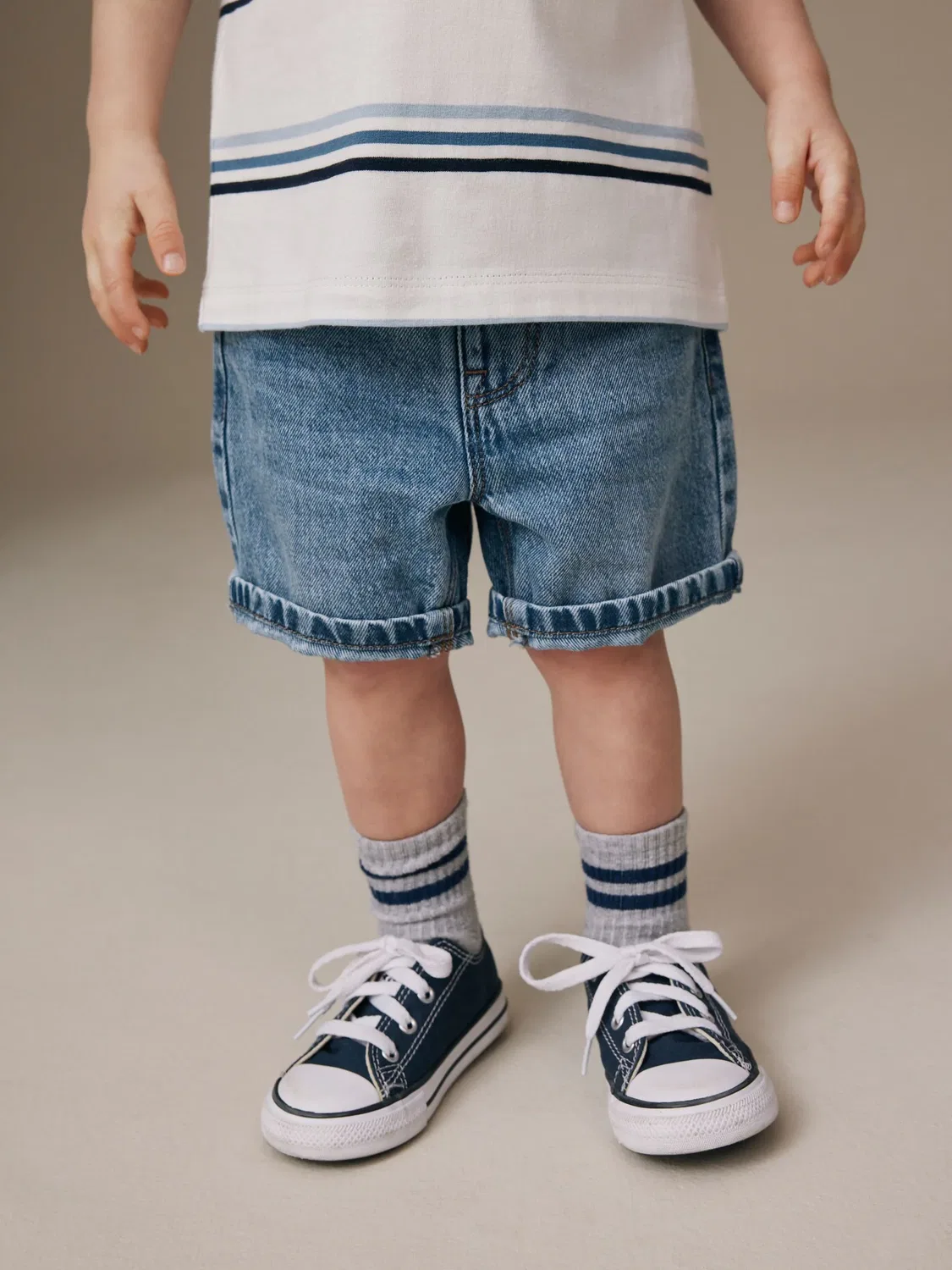 Шорты джинсовые Mid Blue Denim Next, синий
