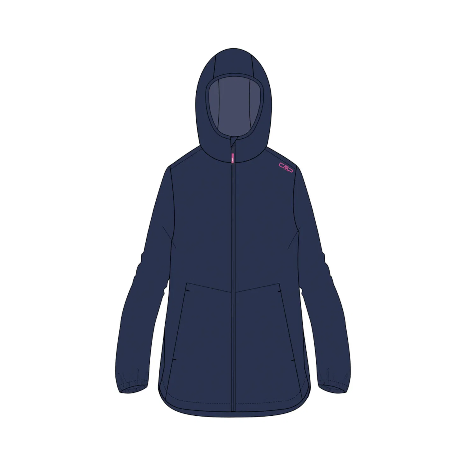 Детская куртка для девочек с капюшоном KID G JACKET FIX HOOD Cmp, Konigsblau