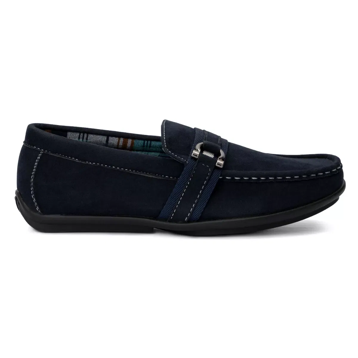 Детские туфли-лоферы для мальчиков с тиснением Murphy Xray Footwear, Navy — фото 2