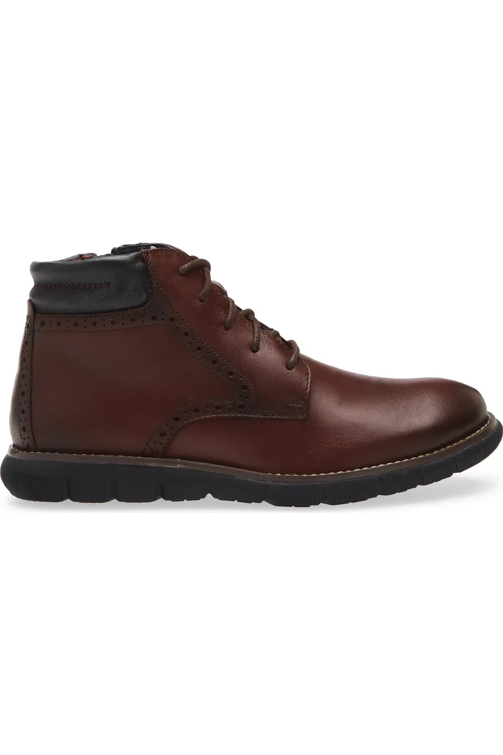 Детские ботинки на шнуровке с мыском Plain Toe Johnston & Murphy, Mahogany Full Grain — фото 3