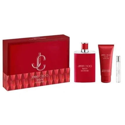 Парфюмерный набор Jimmy Choo Man Extreme, 100 мл + 7.5 мл + 100 мл