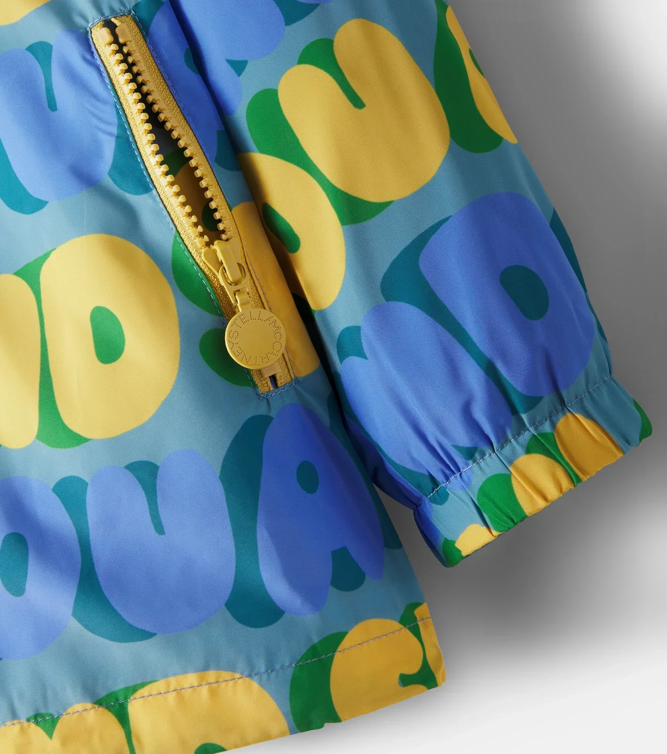 Легкая куртка с принтом Stella Mccartney Kids, синий — фото 3