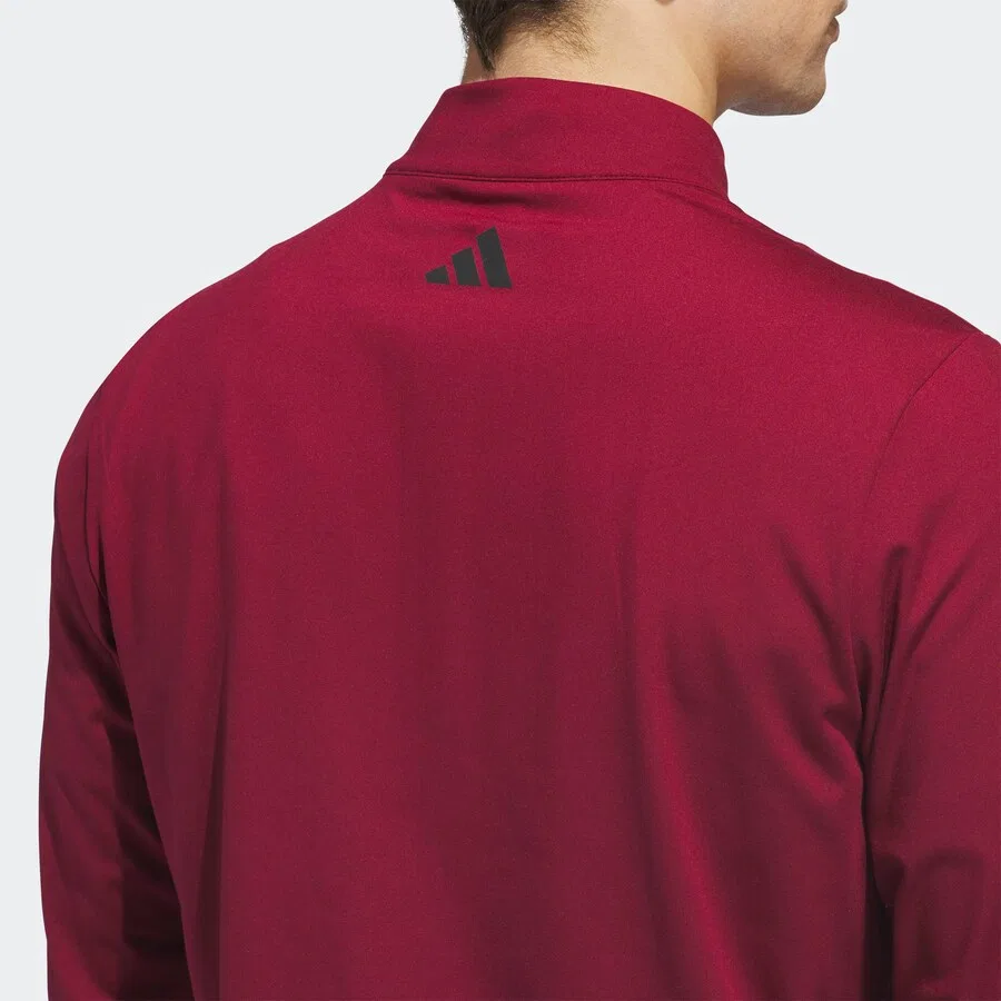 Спортивная толстовка ADIDAS PERFORMANCE темно-красного цвета — фото 4