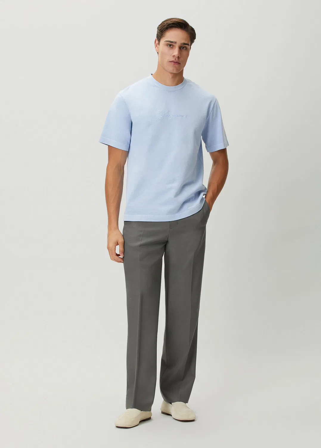 Футболка Jacquemus Pigmento Mavi, blue — фото 2