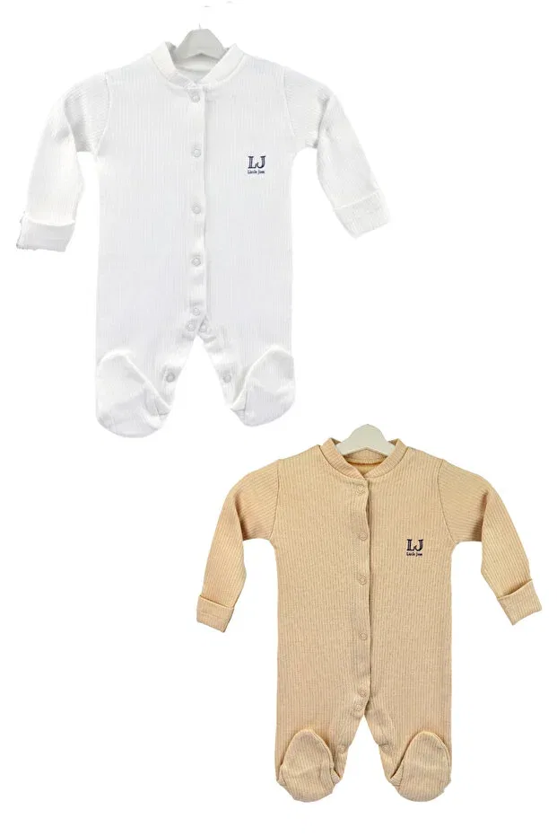 Детский комплект боди-комбинезонов органический хлопок Little Jom, Multicolor